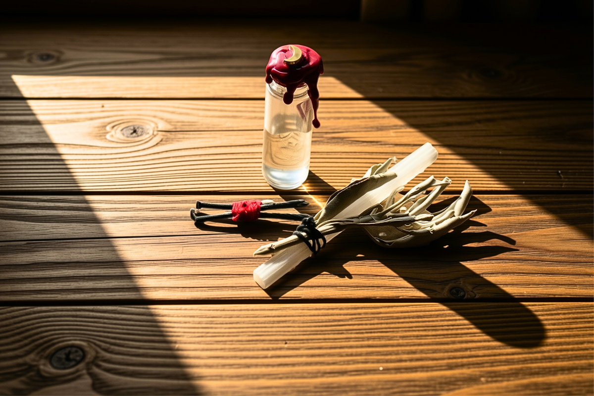 Blood Moon Water, Selenite & Fire-Passed Iron - Under The Blood Moon