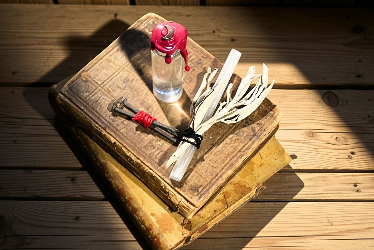 Blood Moon Water, Selenite & Fire-Passed Iron - Under The Blood Moon