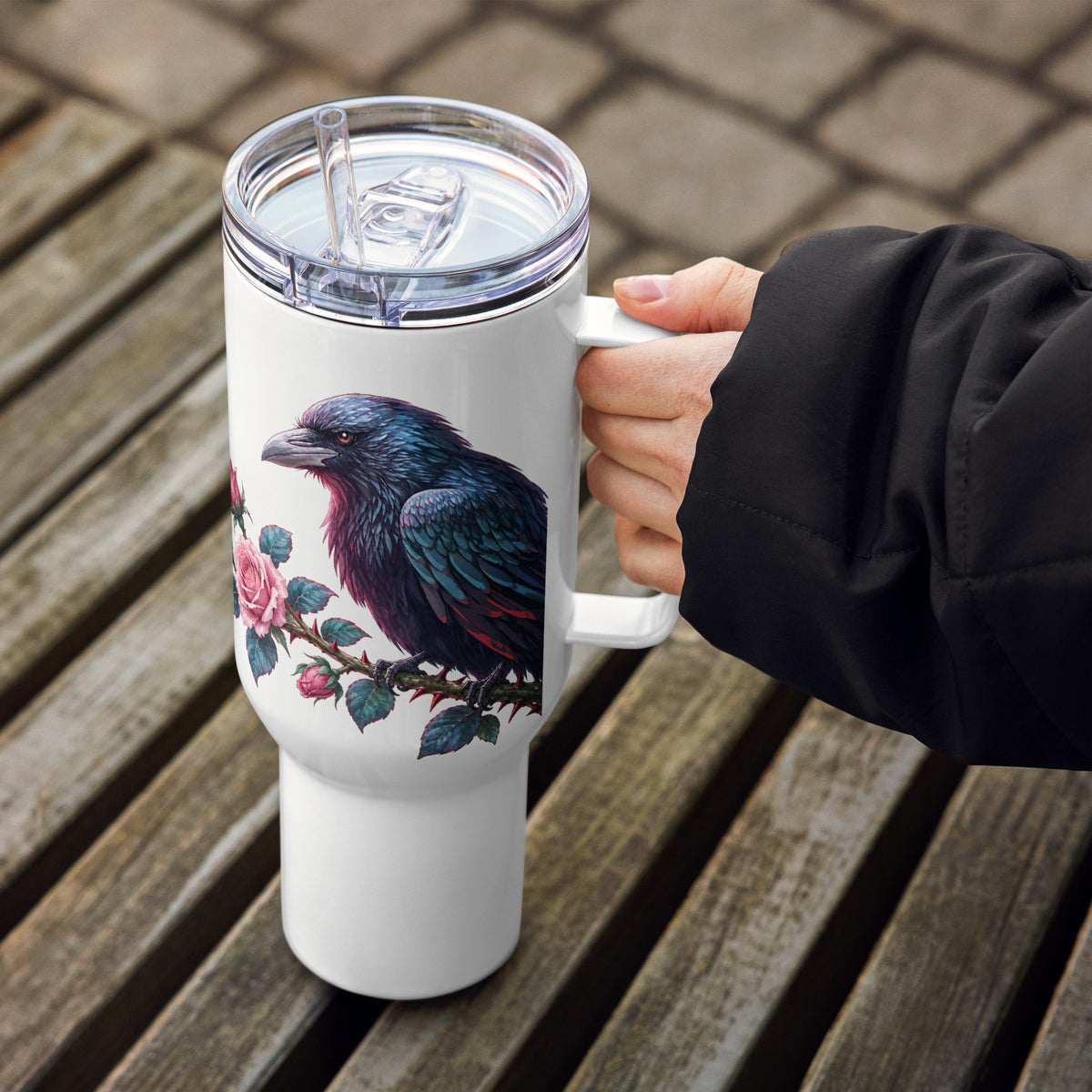Rose & Raven Travel Mug — B. Rose | First Edition