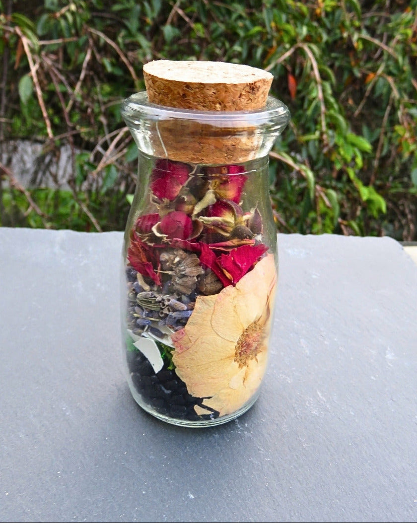 Harvest Moon Obsidian Jar for Protection & Grounding + Harvest Moon Watter Companion