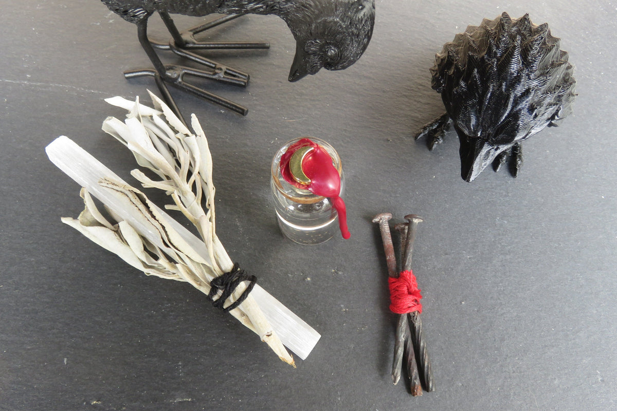 Blood Moon Water, Selenite & Fire-Passed Iron - Under The Blood Moon