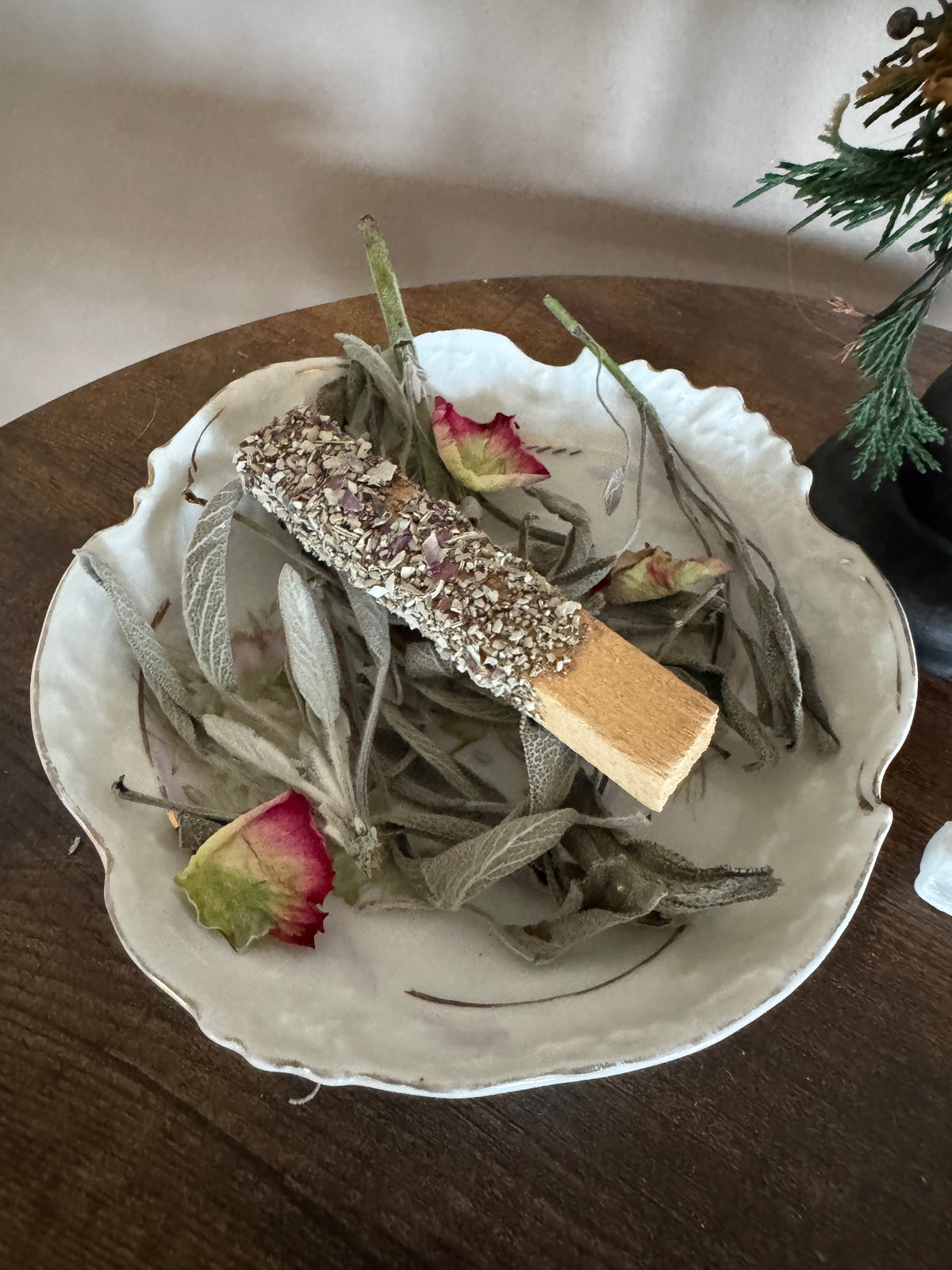 Palo Santo + Sage Burn Sticks, Hand-Fused Smoke Cleansing Ritual Set